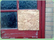 boarded up Baldock